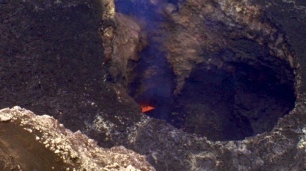 As close as I could get to the lava at Santiago