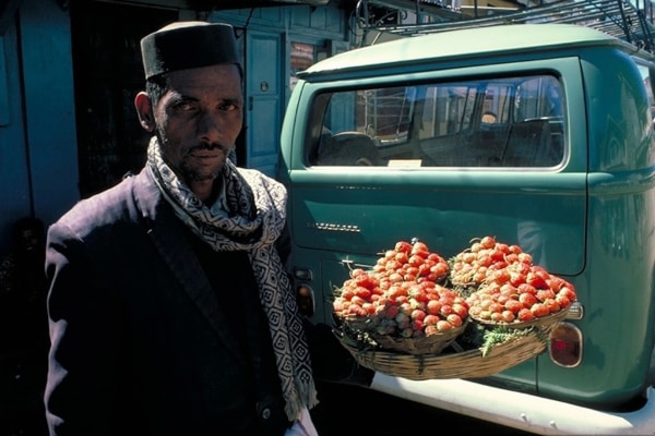 Strawberries for sale in Ooty