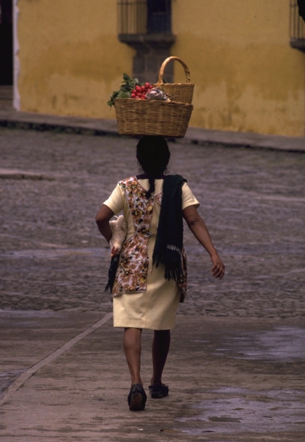 A shopper in Guatemala City
